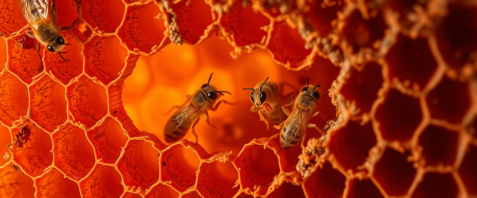 Личинка восковой моли в сотах: парадокс природы