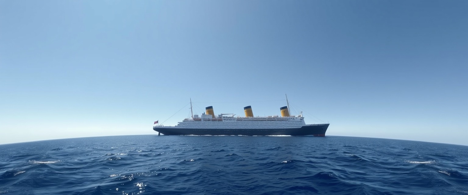 Исчезновение корабля за кривизной горизонта