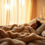 Молодой человек в одеяле