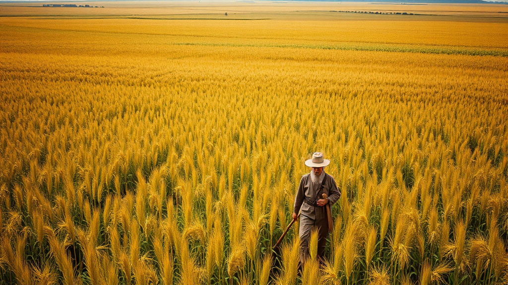 Золотое конопляное поле в СССР 30-х