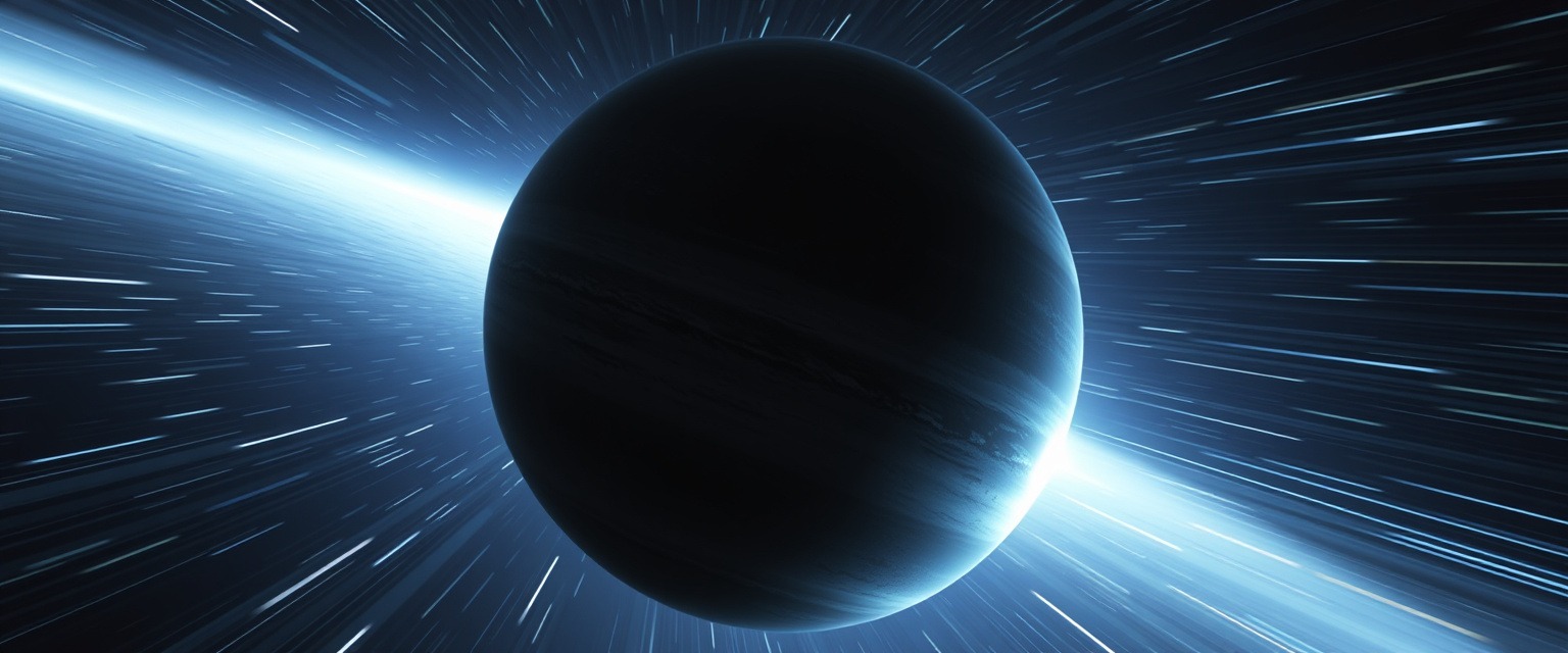 Искажение пространства при пролете мимо планеты