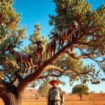 Стадо в кроне аргании