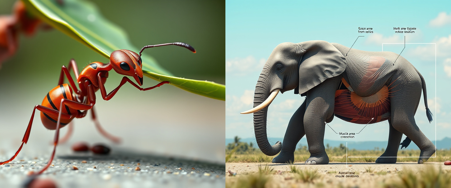 Закон квадрата-куба: Биологические пределы и масштаб